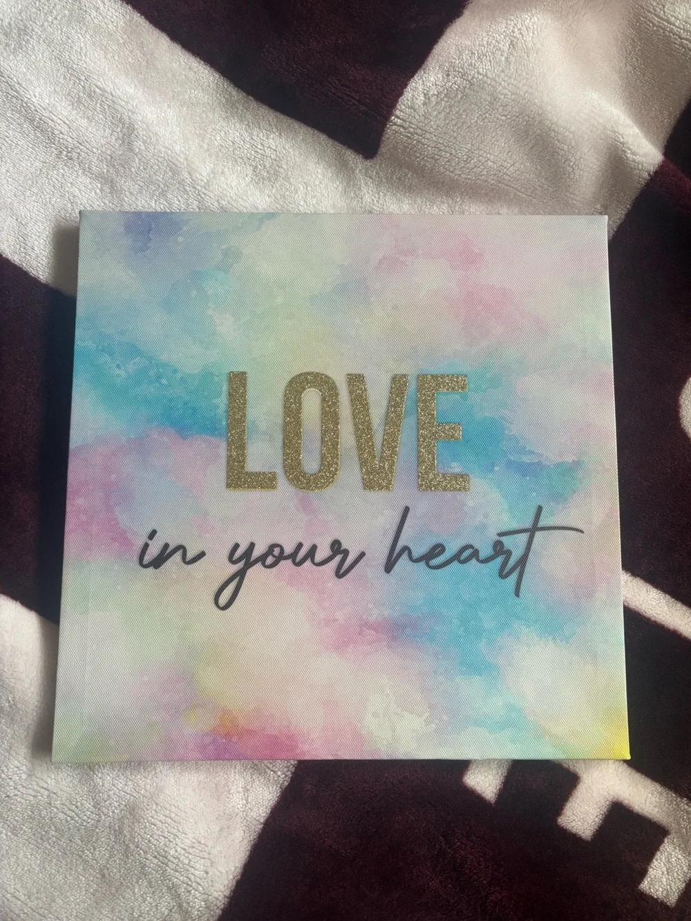Set Of 3 Pastel Wall Art Canvases - Multicolor